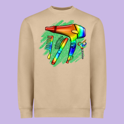 Hairdresser Heavyweight Sweatshirt Designed By Jasminsmagicworld