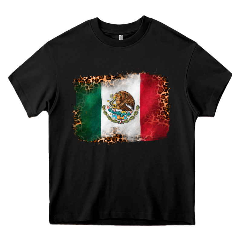Mexican And Leopard Flag Heavy Core Tee by CTS Tumbler Store | Teevron