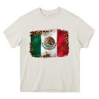 Cream mexican and leopard flag Heavy Core Tee - CTS Tumbler Store