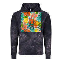 Cloud Black pineapple and lemon seamless pattern Vintage Hoodie - BundleAndBundleShop