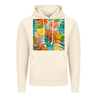 Vintage Artic pineapple and lemon seamless pattern Vintage Hoodie - BundleAndBundleShop