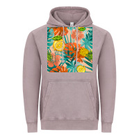Vintage Zinc pineapple and lemon seamless pattern Vintage Hoodie - BundleAndBundleShop