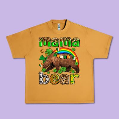 St Patricks Mama  Bear Urban Heavy Tee Designed By Adodesignshop