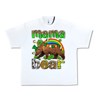 White st patricks mama  bear Urban Heavy Tee - AdoDesignShop