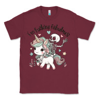 Burgundy i'm fucking fabulous Classic Tee - MaliasSmallBusiness