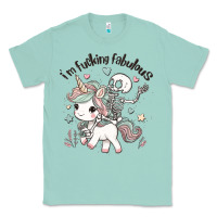 Seafoam i'm fucking fabulous Classic Tee - MaliasSmallBusiness