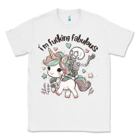 White i'm fucking fabulous Classic Tee - MaliasSmallBusiness
