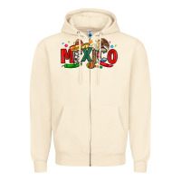 Sandshell colorful mexico collage Zipper Hoodie - LillyAllenDesigns