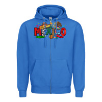True Royal colorful mexico collage Zipper Hoodie - LillyAllenDesigns