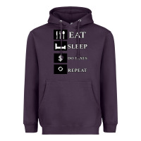 Plum Tax Day Eat Sleep Do Taxes Repeat Gift Heavyweight Hoodie - Bettercallsaul