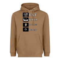 Toasted Coconut Tax Day Eat Sleep Do Taxes Repeat Gift Heavyweight Hoodie - Bettercallsaul