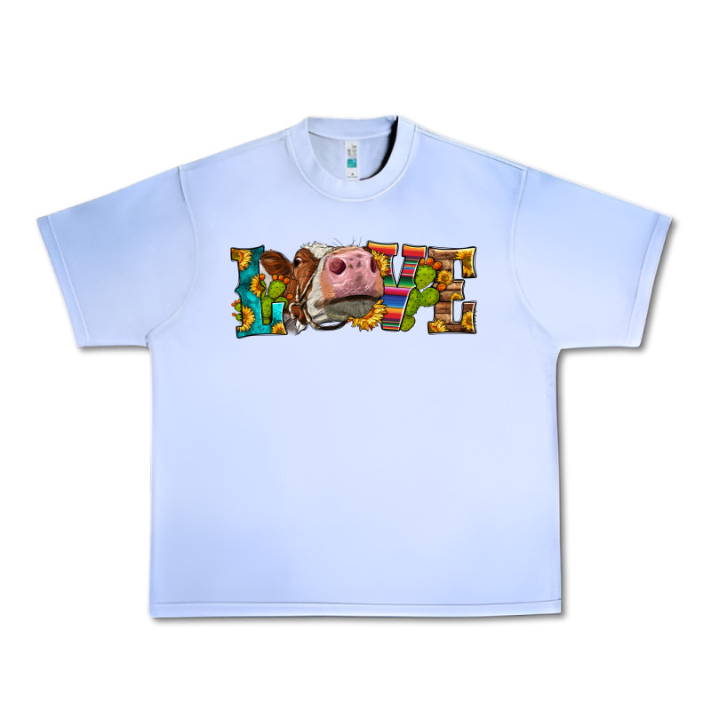 Western Love Simmental Cow Urban Heavy Tee by LillyAllenDesigns | Teevron