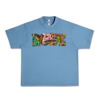 Pebble Blue Western Love Simmental Cow Urban Heavy Tee - LillyAllenDesigns