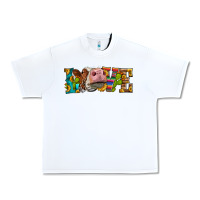 White Western Love Simmental Cow Urban Heavy Tee - LillyAllenDesigns