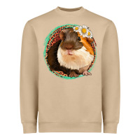 Mushroom floral leopard guinea pigs Heavyweight Sweatshirt - Jasminsmagicworld