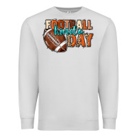 Dove Grey Football kinda day Premium Sweatshirt - NancyCooperArtShop