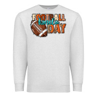 Oatmeal Heather Football kinda day Premium Sweatshirt - NancyCooperArtShop