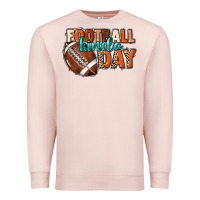 Pale Pink Football kinda day Premium Sweatshirt - NancyCooperArtShop