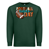 Sports Green Football kinda day Premium Sweatshirt - NancyCooperArtShop