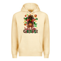 Pina Colada santas favorite caregiver afro messy bun Premium Hoodie - texasbilliewilder