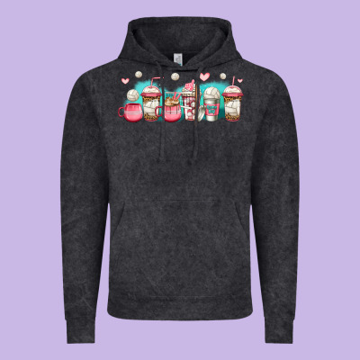 Volleyball Coffee Cups Vintage Hoodie Designed By Jasminsmagicworld