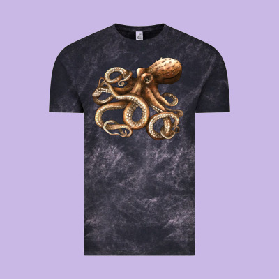 Octopus Vintage Tee Designed By Lillyallendesigns