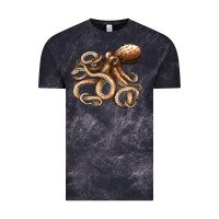 Cloud Black octopus Vintage Tee - LillyAllenDesigns