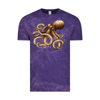 Cloud Purple octopus Vintage Tee - LillyAllenDesigns