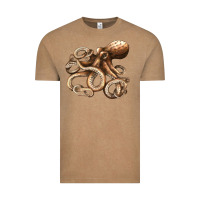 Vintage Coffee octopus Vintage Tee - LillyAllenDesigns