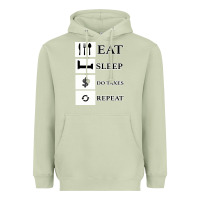 Matcha Tax Day Eat Sleep Do Taxes Repeat Gift Heavyweight Hoodie - Bettercallsaul