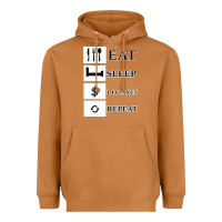 Meerkat Tax Day Eat Sleep Do Taxes Repeat Gift Heavyweight Hoodie - Bettercallsaul