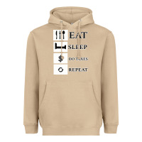 Mushroom Tax Day Eat Sleep Do Taxes Repeat Gift Heavyweight Hoodie - Bettercallsaul