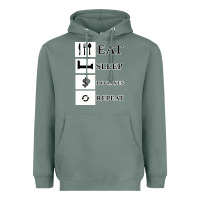 Sage Tax Day Eat Sleep Do Taxes Repeat Gift Heavyweight Hoodie - Bettercallsaul