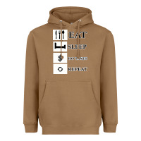 Toasted Coconut Tax Day Eat Sleep Do Taxes Repeat Gift Heavyweight Hoodie - Bettercallsaul