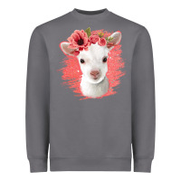 Storm floral baby goat Heavyweight Sweatshirt - Jasminsmagicworld