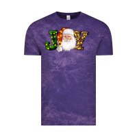 Cloud Purple Christmas santa clause joy Vintage Tee - AdoDesignShop
