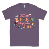 Lavender call me antisocial but please don't call me Classic Tee - MaliasSmallBusiness