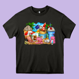 Travel Coffee Cups Heavy Core Tee Designed By Zillion Design Studio