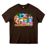 Chocolate Brown travel coffee cups Heavy Core Tee - Zillion Design Studio
