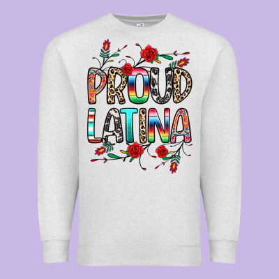 Proud Latina Premium Sweatshirt Designed By Texasbilliewilder