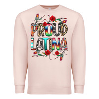 Pale Pink Proud Latina Premium Sweatshirt - texasbilliewilder