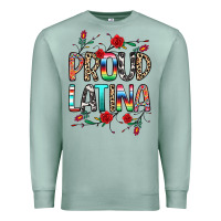 Seafoam Proud Latina Premium Sweatshirt - texasbilliewilder
