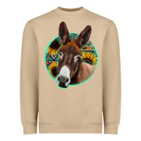 Mushroom aztec backsground donkey Heavyweight Sweatshirt - Jasminsmagicworld