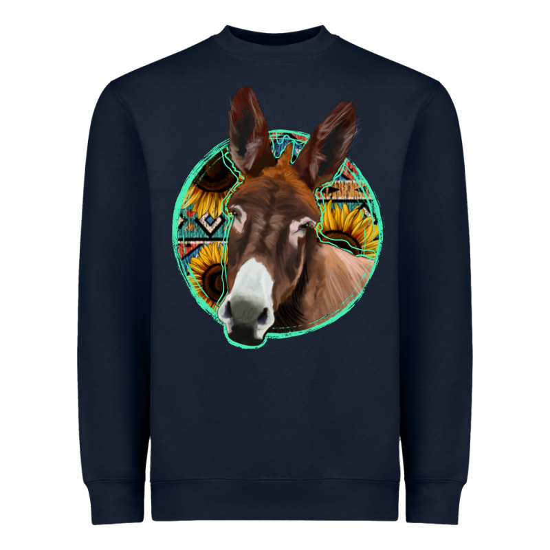 Aztec Backsground Donkey Heavyweight Sweatshirt by Jasminsmagicworld | Teevron