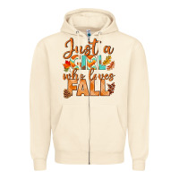 Sandshell just a girl who loves fall Zipper Hoodie - BundleAndBundleShop