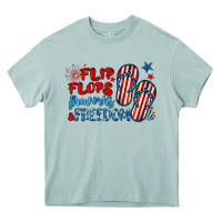 Arona flip flops fireworks & freedom Heavy Core Tee - BarkalooDesign