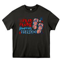 Asphalt flip flops fireworks & freedom Heavy Core Tee - BarkalooDesign