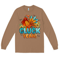 Toasted Coconut cluck yeah Long Sleeve Tee - MaliasSmallBusiness