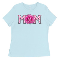 Baby Blue breast cancer mom Ladies Tee - RanaPortraitStore