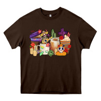 Chocolate Brown mexican dia de los muertos coffee cups Heavy Core Tee - CTS Tumbler Store